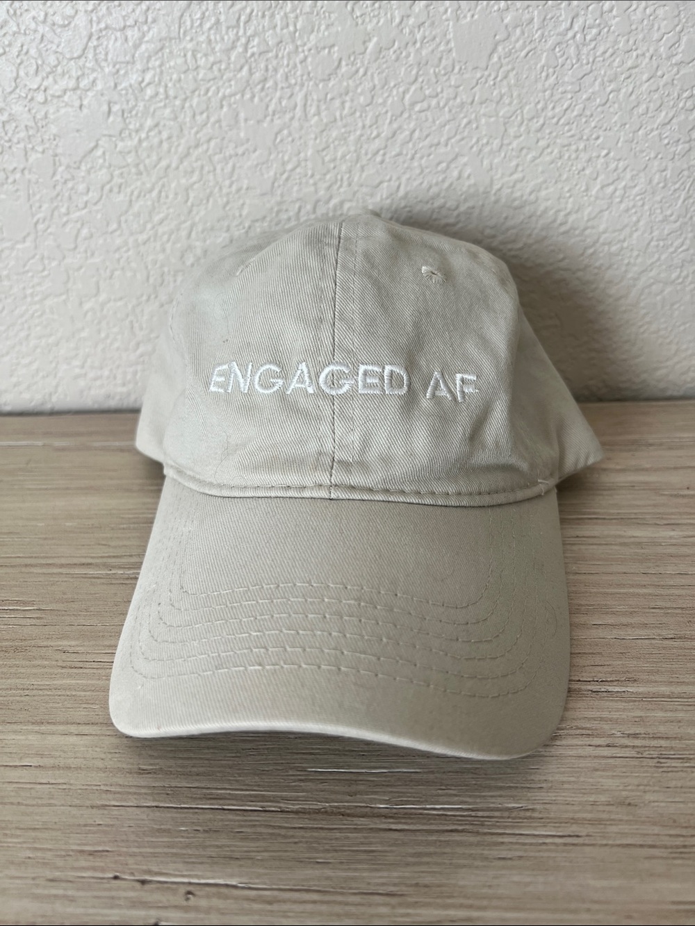 Port and Company Beige 'ENGAGED AF' Cap